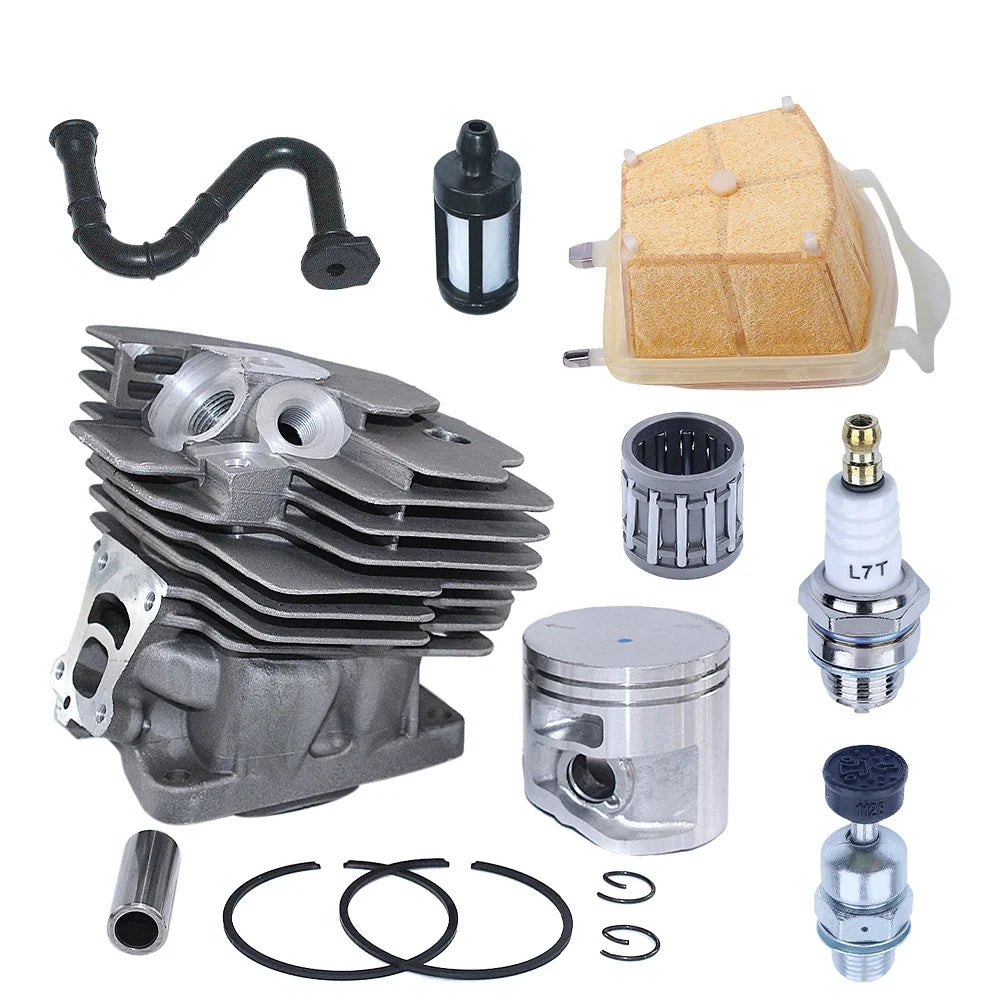 47mm Chainsaw Cylinder For Stihl MS362 MS362C Piston Ring Pin Circlip Kit Garden Part 1140 020 1200