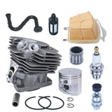 47mm Chainsaw Cylinder For Stihl MS362 MS362C Piston Ring Pin Circlip Kit Garden Part 1140 020 1200