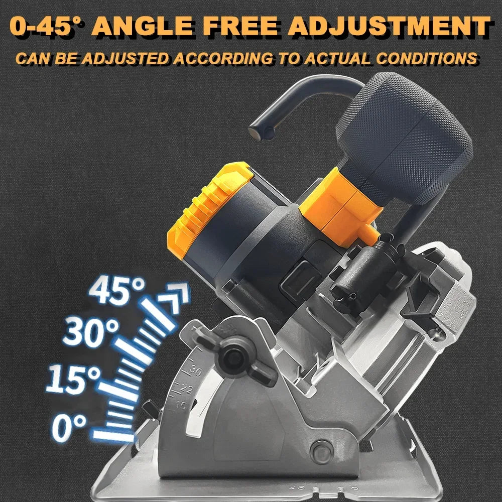 1500W Brushless Circular Saw 6.5 Inch Cordless Electric Saw 165MM Stone Woodworking Cutting Power Tools For Makita 18V Battery