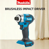 Makita DTD173 18V LXT Brushless Impact Driver 180Nm T1/T2 Modes Twin LED Light Cordless Screwdriver for Wood Bolts
