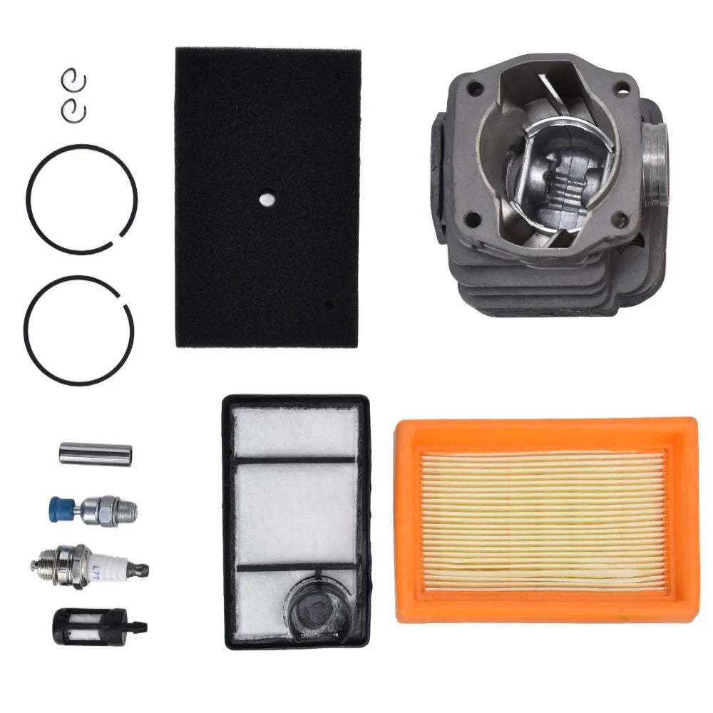 Durable Grey Cylinder Piston Kit Large Bore Metal Cylinder Kit Easy to Install Compact Piston Kit for Stihl TS400