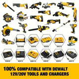 2Pack 20V 8.0Ah Replacement Battery Compatible For Dewalt 20V MAX Battery DCB200 DCB204 DCB206 DCB206-2 DCB201 DCB203 DCB181 DCB