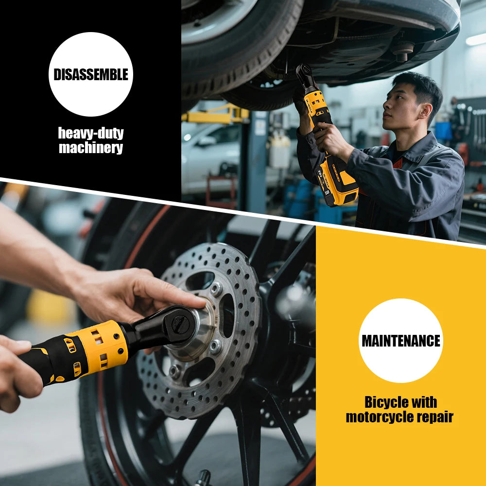 M-WALK Brushless Electric Ratchet Wrench 95N.M Cordless Screwdriver Nut Removal 1/2 Inch Power Tools For 18/20V Battery