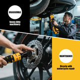 M-WALK Brushless Electric Ratchet Wrench 95N.M Cordless Screwdriver Nut Removal 1/2 Inch Power Tools For 18/20V Battery