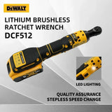 Dewalt DCF512 3/8 Inch Brushless Ratchet Right Angle Wrench, LED Cordless Driver Variable Speed 20V Power Tool