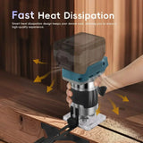 Makita 18V LXT DRT50 Brushless Cordless Trimmer for Laminate Trimming and Cabinet Joint Preparation Woodworking Tool