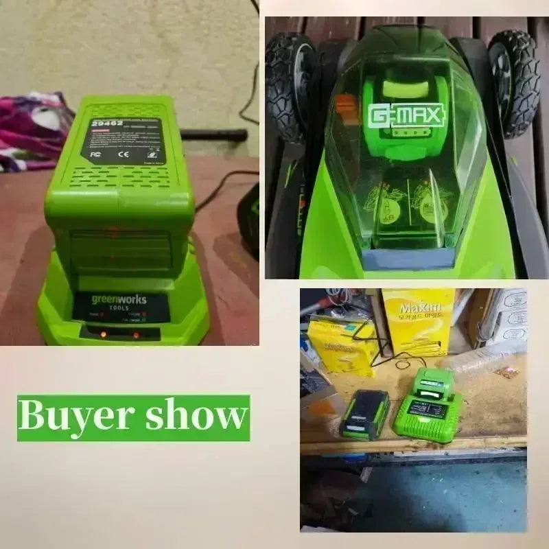 Replacement 40V 18000mAh 6000mAh Lithium-Ion Battery 29472 for GreenWorks 40Volt G-MAX 29252 20202 22262 27062 21242 Power Tools