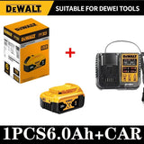 Dewalt 20V Battery 5AH 6AH 18V5.0AH Rechargeable Lithium Ion Battery, Dewalt DCB200 Power Tool Replacement Battery
