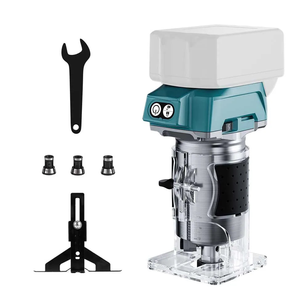 Brushless Cordless Edge Trimmer Machine For Makita 18V Battery Slotting Tool Milling Woodwork Engraving Machine Home DIY Tools