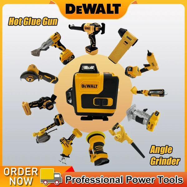 DEWALT Jigsaw, Electric Mini Blower, 12V Angle Grinder, Brushless Trimmer, Laser Level, Cutting Saw, Multifunctional Power Tools