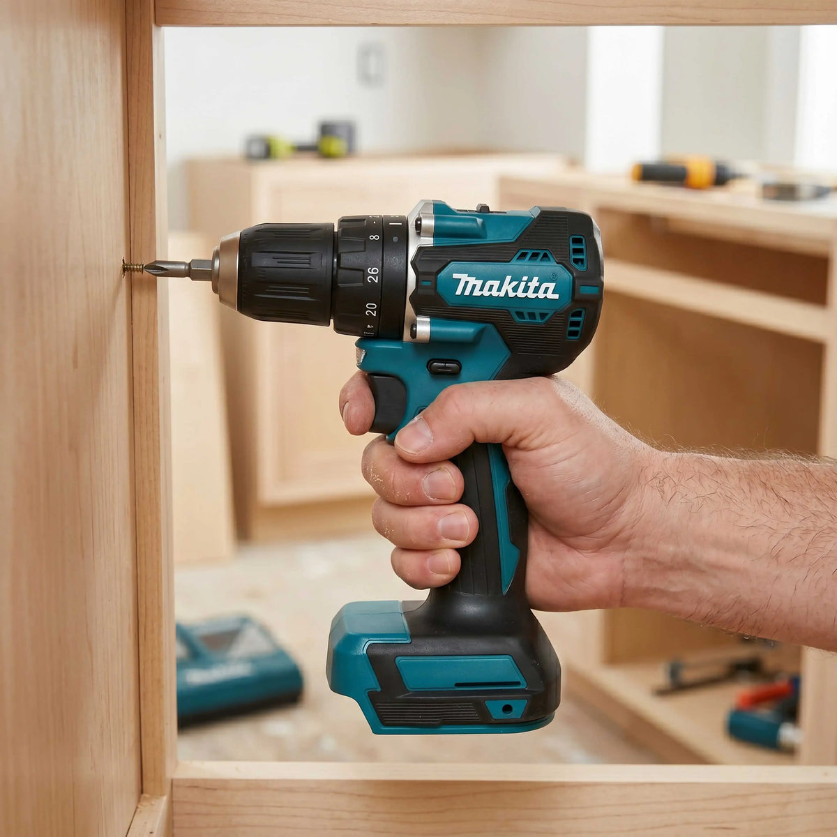 Makita DDF487 18V LXT Brushless Drill Driver Light Compact Tool For Furniture Installation Daily Household Repair Tasks