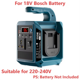 550W Portable Power Supply Inverter Compatible with Makita 18V Battery DC 18V to AC 110V/220V Converter with Type-C for Camping