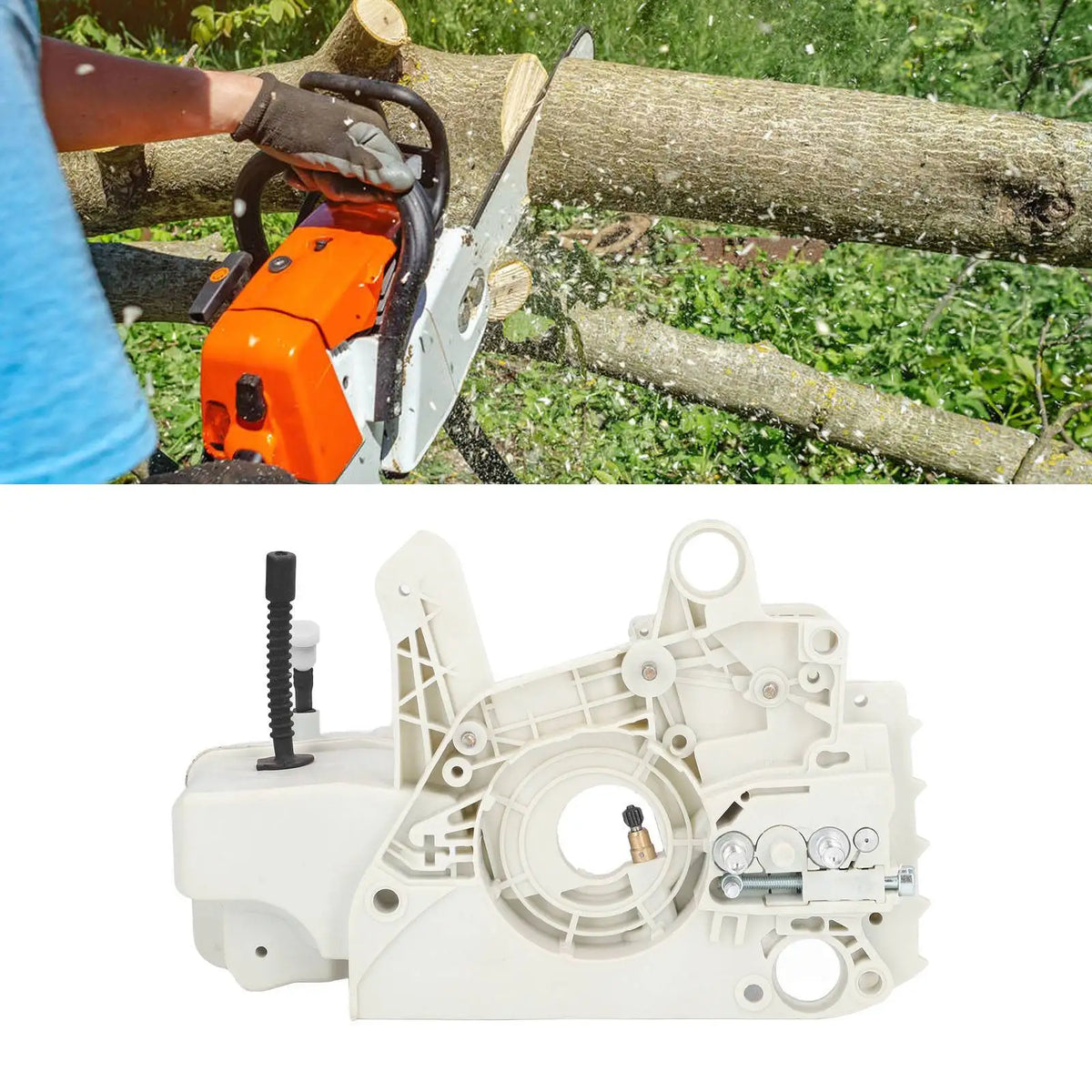 Chainsaw Oil Fuel Tank ABS Corrosion Resistance Oil Fuel Case for STIHL MS210 MS230 MS250 021 023 025