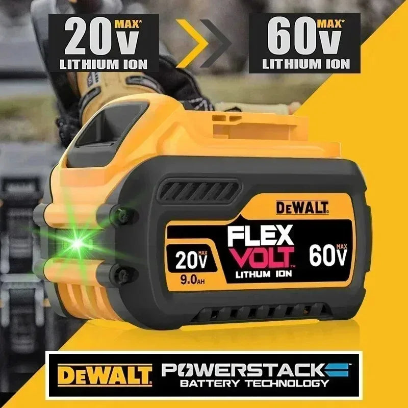 100% Original DeWalt Battery 20V XR 60V 9.0Ah 6.0Ah 5.0Ah DCB206 DCB209 DCB200 DCB205 DCB184 DCB181 For 20V Dewalt Power Tools