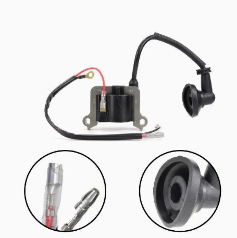 For CG430 CG520 BG430 BG520 BC430 BC520 43cc 52cc Chinese Brushcutter Trimmer Magneto Module 40F 44F 1E40F-5 1E44F Ignition Coil