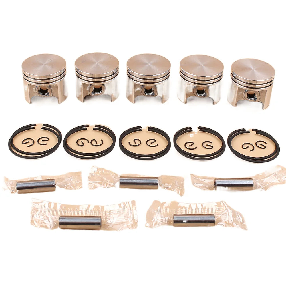 5Pcs/lot 37mm Piston Pin Rings Kit For STIHL 017 MS170 MS170C MS 170 Replace 11300302000 Chainsaw Engine Motor Parts