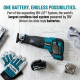Makita Brushless Recip Saw, Cordless Power Tool for 18V & 20V Battery, Portable with 4PCS Blades, Wood/Metal Cutting Saw