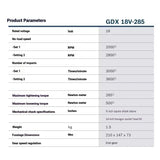 Bosch GDX 18V-285 Cordless Impact Driver/Wrench Bosch Professional Power Tools AmpShare 18V Impact Tool 1/4" Hex Drive