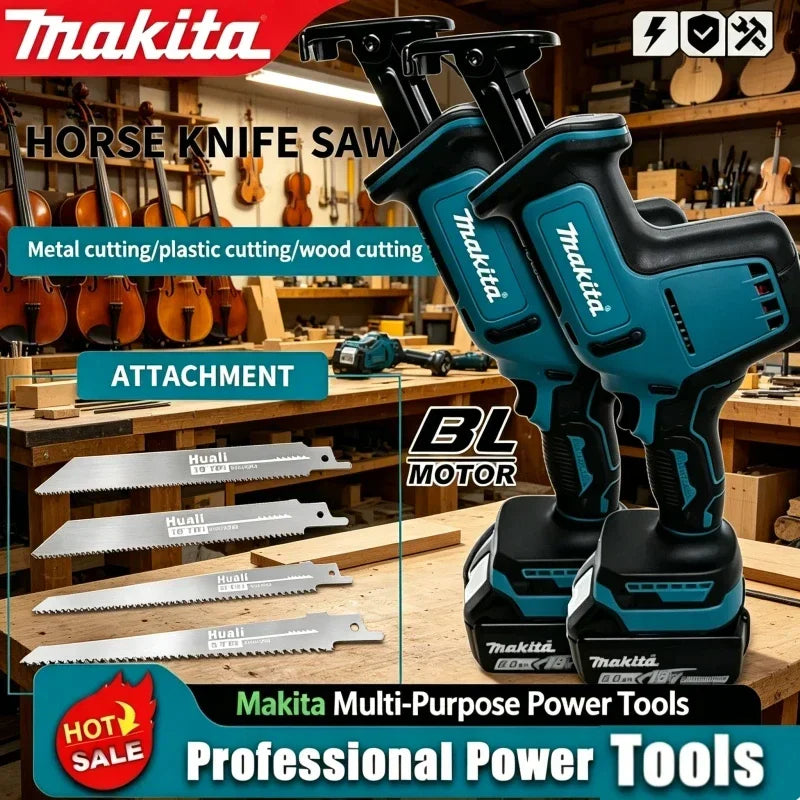 Makita Speed Adjustable Metal Wood Electric Saw Cordless Brushless Reciprocating Saw Power Tool For Makita Battery