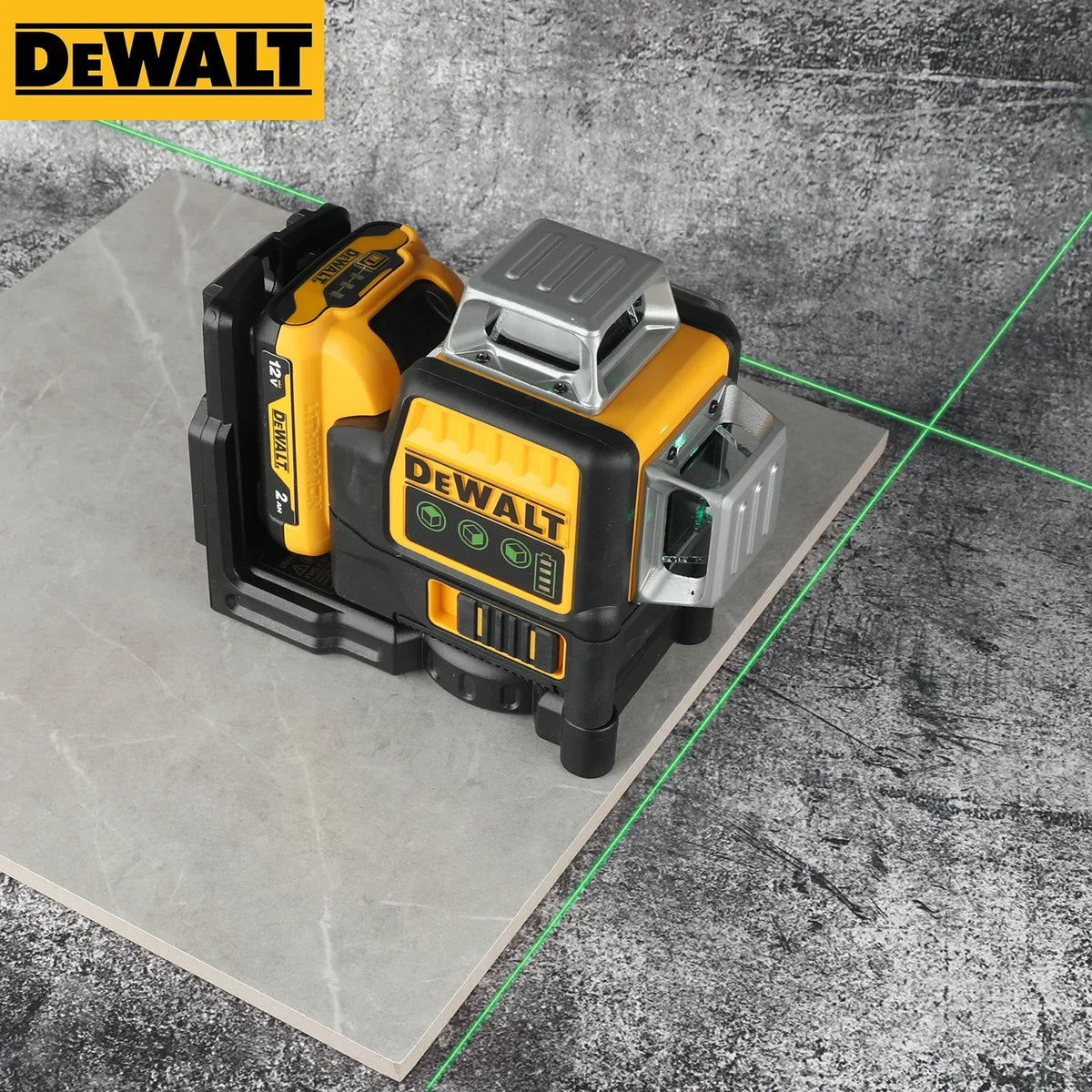 2026 DEWALT DW089LG 12 Lines Laser Level 360 Self-Leveling Laser Level Horizontal and Vertical 12V Battery Tool Cross Line