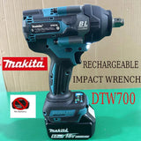 NEW 100% Makita DTW700 Brushless Electric Screwdriver, 18V Battery 6.0AH, Rechargeable Drill Driver, Woodworking Milling Center