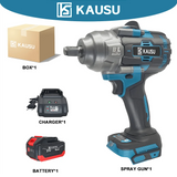 KAUSU 1/2 Inch Electric Impact Wrench Brushless Max 2500N.m Cordless Rechargable Wrench Power Tool For Makita 18V Battery