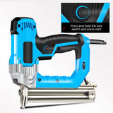2300W Electric Nailer Straight Staple Nail Gun F30/F25/F20/F15 220V Woodworking Tool Furniture Tacker for Home Improvement