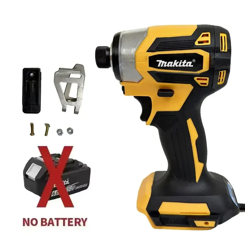 Makita DTD173 18V LXT Cordless Brushless Impact Driver 180 N M T-Mode Electric Drill Rechargeable Power Tools for Wood Bolt