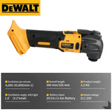 DEWALT DCS356 Brushless Oscillating Multi-Tool Rechargeable Quick Blade Change for Sanding Trimming Grinding Cutting Jobs