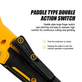 M-WALK 125mm Brushless Cordless Electric Angle Grinder 4 Gears 9000RPM Grinding Polisher Cutter Tool For Dewalt 18/20V Battery