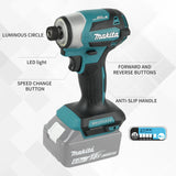 Makita 18V DTD173 Cordless Impact Driver LXT BL Brushless Motor Electric Drill Wood/Bolt/T-Mode 180 N·M Rechargeable Power Tools