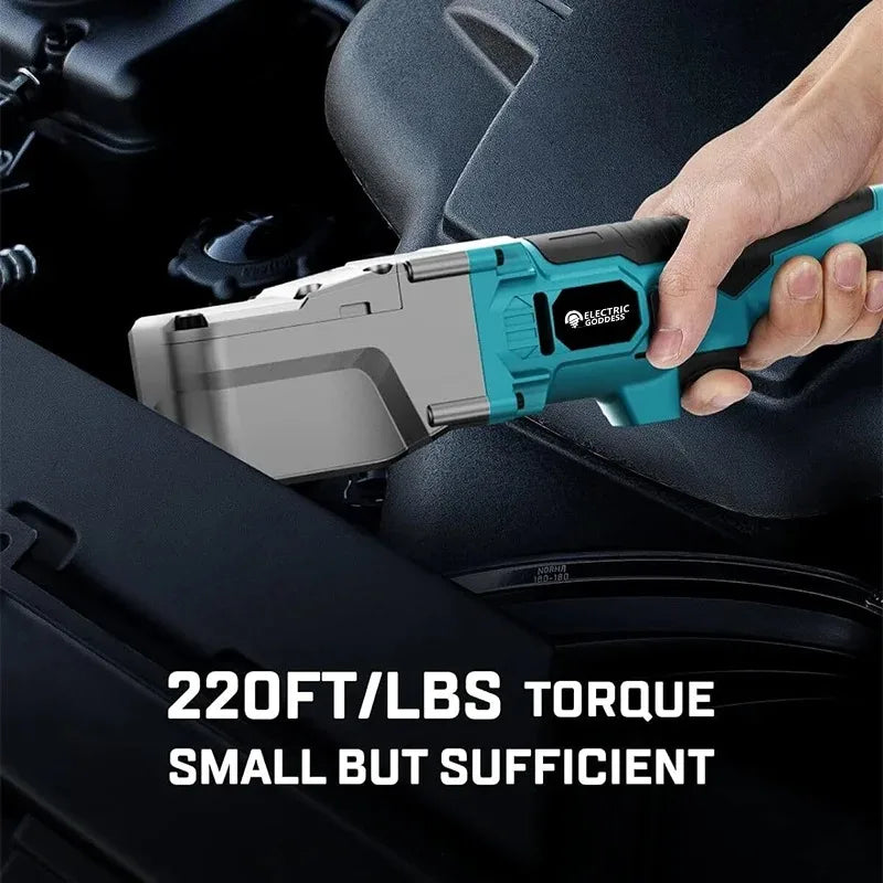 220FT/LBS Electric Wrench Cordless Ratchet Wrench Brushless Motor Hand-held Wrench Electric Tool For Makita 18V Battery Pins