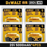 100% Genuine Dewalt 20V 5.0Ah Battery XR Series MAX Power Tools Battery DCB205 DCB1104 Charger Battery Combo Bundle Available