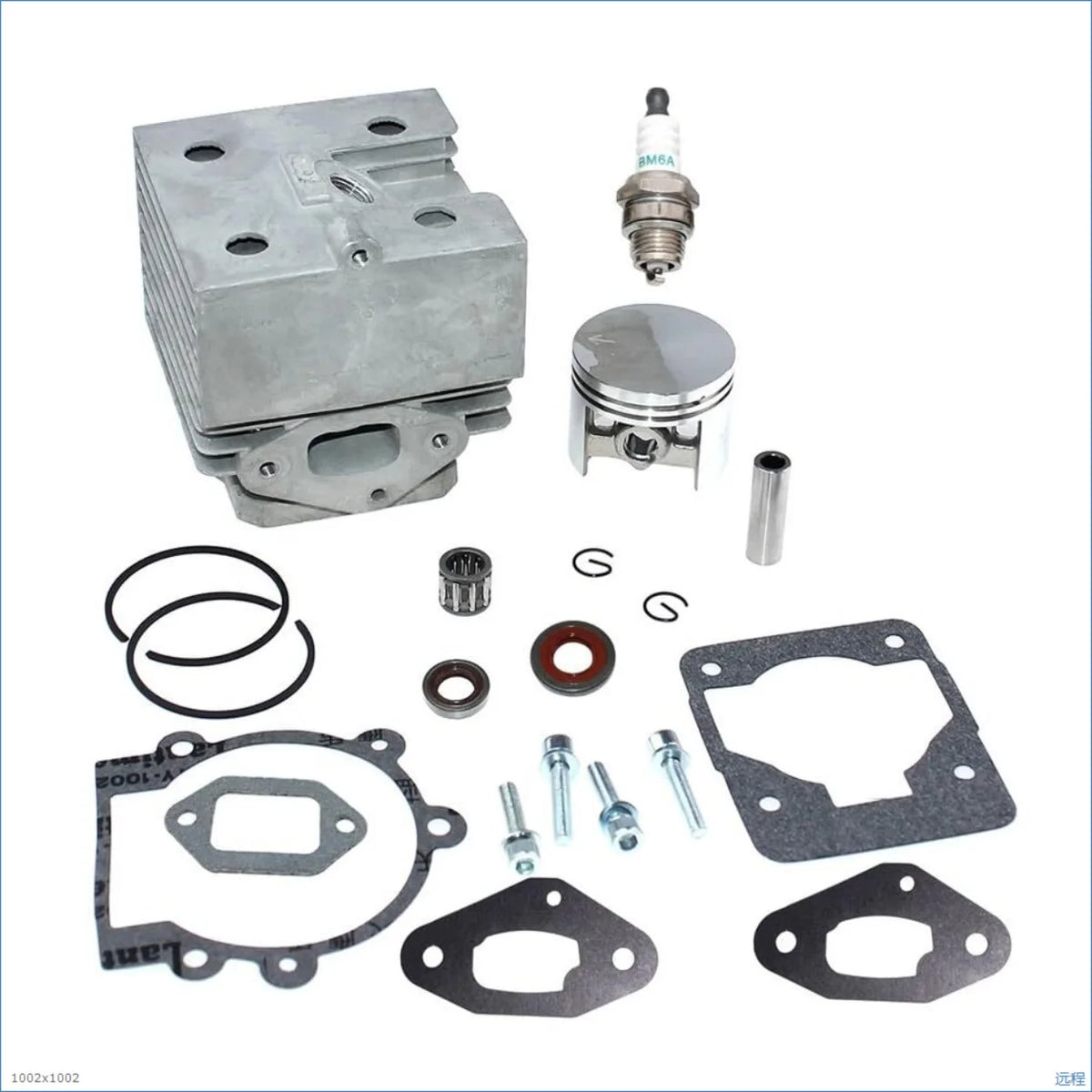 46mm Cylinder Piston Kit for STIHL BR380 BR400 BR420 SR420 Blower, Replace 4203 020 1201, 2 Stroke Engine Assembly