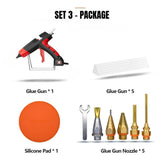 300W Hot Silicone Gun Red for 11mm Glue Sticks,AC Plug,High Power Industrial Hot Glue Gun Heat Temperature Electric Repair Tool
