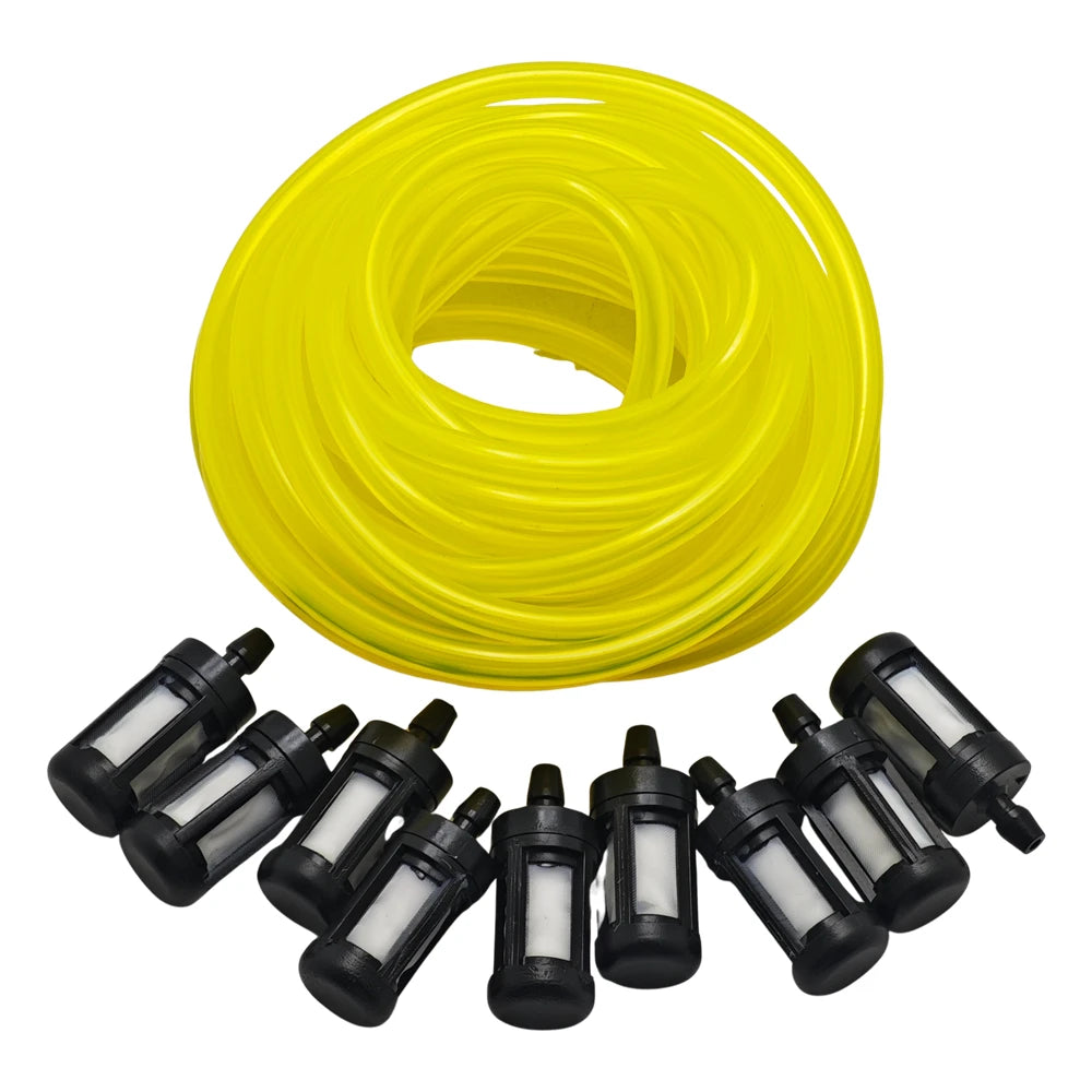 5M 16ft 1/8" x 1/4" 3mm x 6mm Tygon Fuel Hose Line Filter For Stihl Husqvarna Echo Craftsman Chainsaw Blower Trimmer