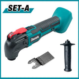 Cordless Oscillating Multi Function Tool Electric Saw With Trimmer /Shovel/Cutting Woodworking Speed Tool Kit for Makita Battery