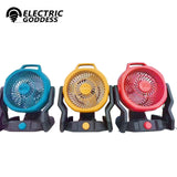 180 Degrees Rotary Outdoor Electric Fan Lithium Battery Drive Battery And Line Dual Use For Family Outdoor Fishing Camping