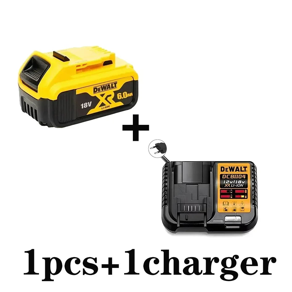 Dewalt 20V Battery 5AH 6AH 18V5.0AH Rechargeable Lithium Ion Battery, Dewalt DCB200 Power Tool Replacement Battery