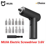 Xiaomi Mijia Electric Screwdriver 3.6V 2000mAh 5N.M Torque Electric Screwdriver Household With 12Pcs S2 Screw Bits Mi Home Tools