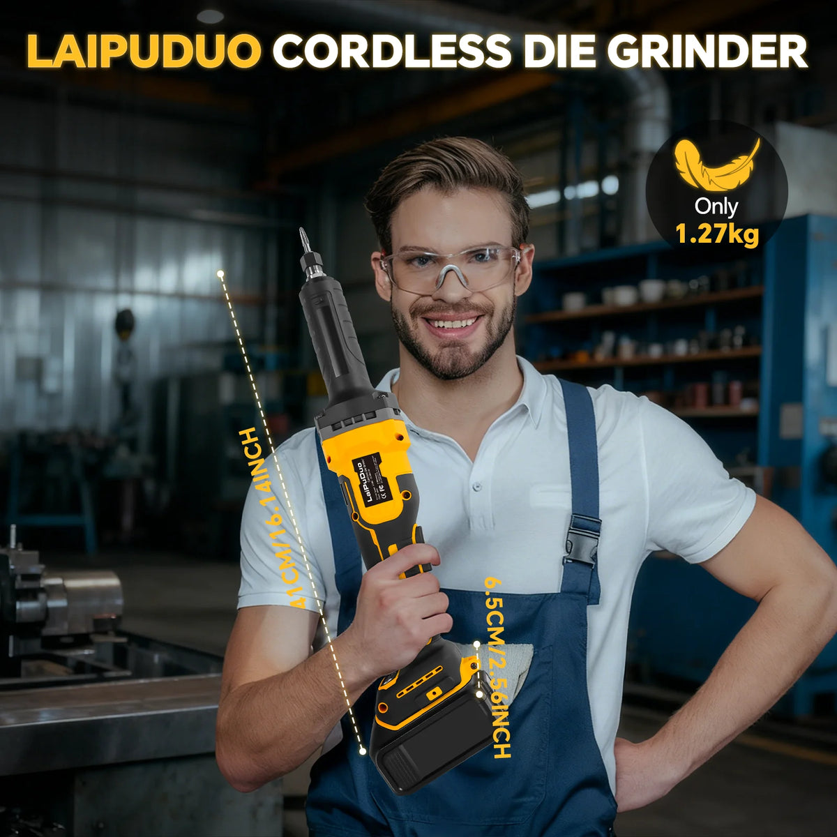 Brushless Die Grinder 25000RPM 4 Variable Speed Metal Grinding Polishing Deburring Die Grinder Tool For Dewalt 20V Battery Pin