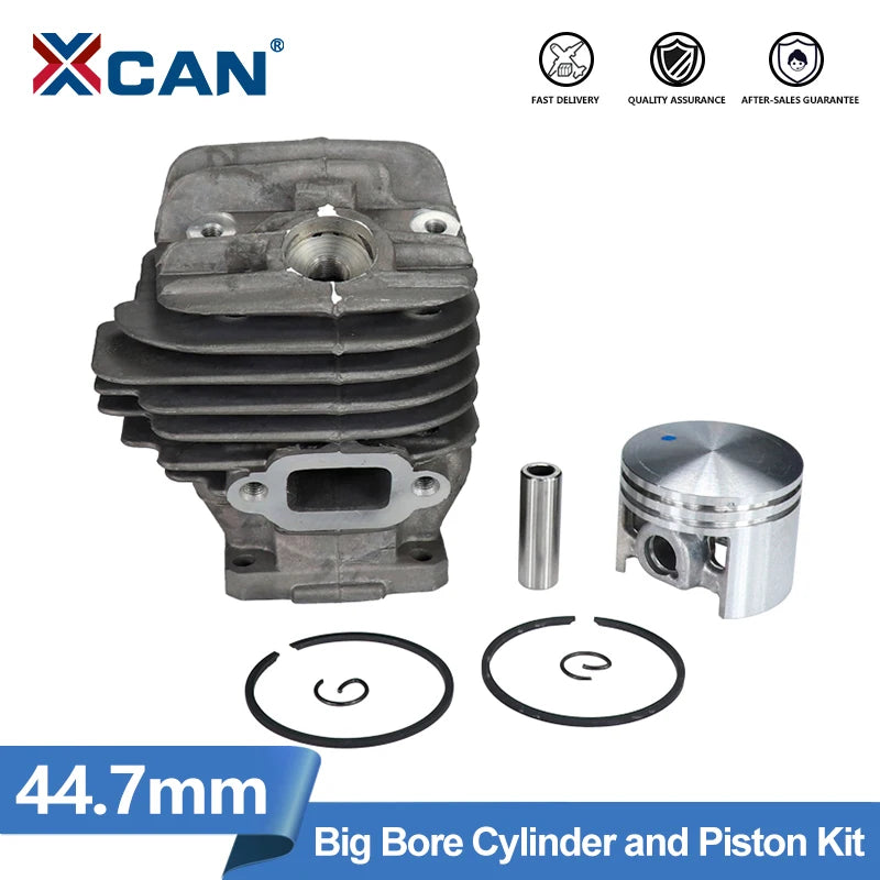XCAN 44.7MM Big Bore Cylinder and Piston Kit for Stihl MS260 026 026PRO 1121 020 1217 Gaskets Chainsaw Garden Power Tools Parts