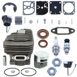 44.7mm Cylinder Piston Carb Kit For Stihl MS261 MS 261 MS261C Chainsaw Replacement 1141 020 1200 Oil Seal Gas Cap