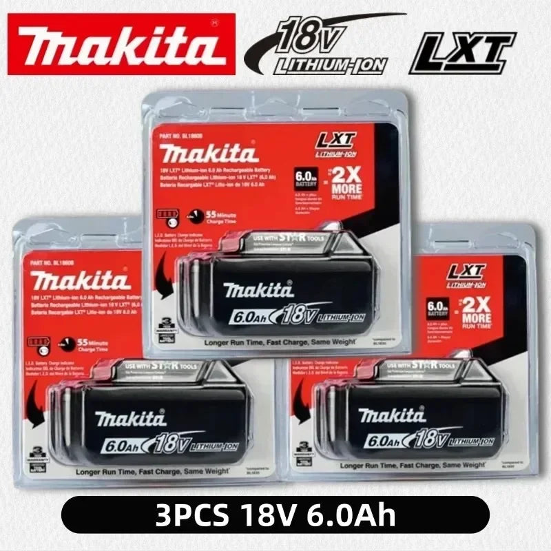 Makita 18V 5.0Ah Battery BL1850B BL1860B With DC18RC Charger Combo 100% New High Quality For DDF485Z DHP487 DTD149Z LXT Tools