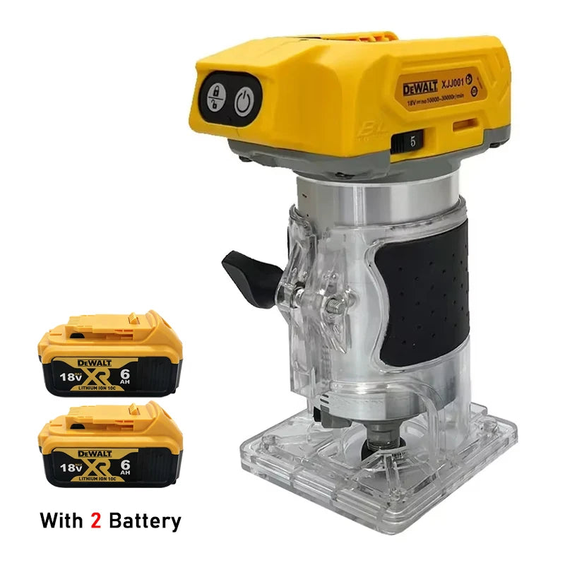 Dewalt 33000RPM Brushless Electric Trimmer Cordless Woodworking Trimming Machine Wood Router Milling Engraving Slotting Machine