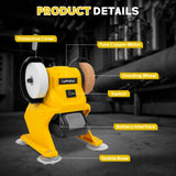 Cordless Bench Grinder 5500RPM Dual Wheel Grinder Metal Stone Knife Polishing Grinding Sharpening Tool For Dewalt 20V Battery
