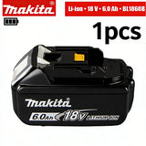 2026 18V Makita BL1860 BL1850B BL1850 BL1840 BL1830 Screwdriver Battery & Charger 18v Replacement Power Tool Batteries.