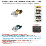 5.5IN Electric Circular Saw Brushless External Rotor Cordless High Power Tools Compatible with Dewalt 18V Battery Pin