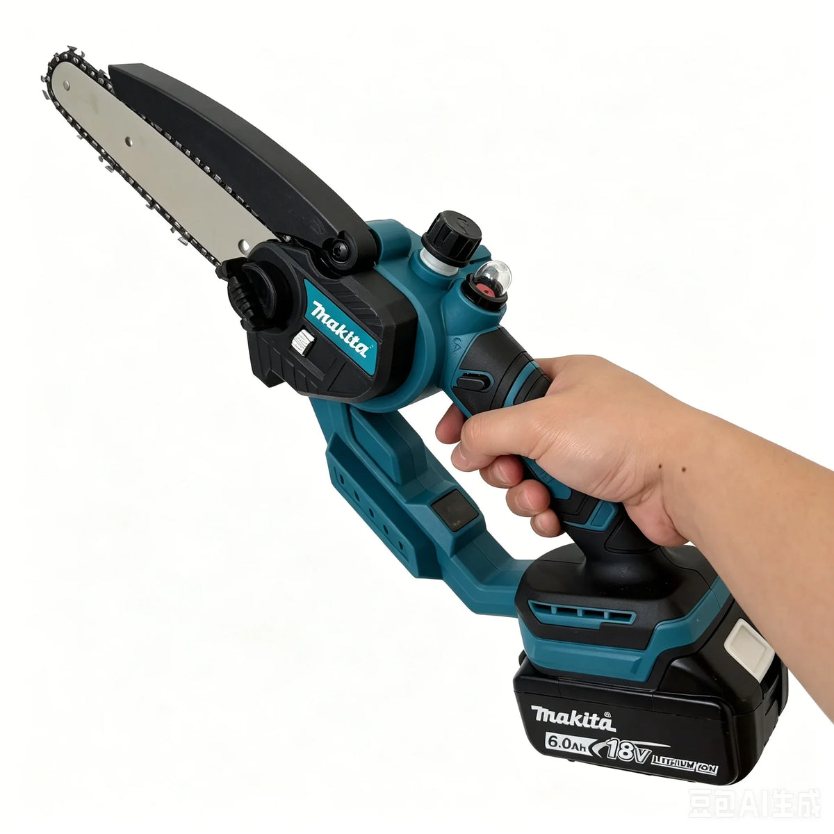 Makita Cordless Mini Electric Chainsaw 18V Brushless Handheld Pruning Saw Compatible with Makita 18V Battery for Branch Cutting