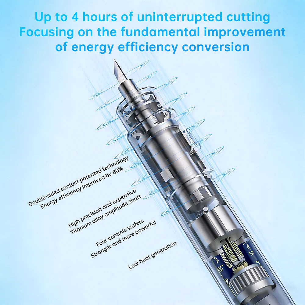 FS-S1 Without Battery Ultrasonic Cutter Knife Multi-Function Handheld Ultrasonic Cutter Type-C DIY Electric Engraving Tool